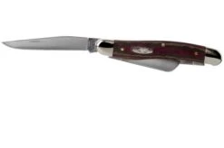 Case Medium Stockman Rustic Red Richlite, 13622, 10318 SS Pocket Knife -Case Knives Sales CE13622 03 case