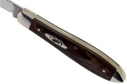Case Tear Drop Bose Rustic Red Richlite, 13627, TB101028 SS Pocket Knife -Case Knives Sales CE13627 06 case