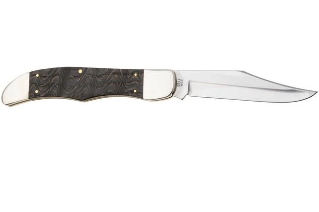 Case Folding Hunter, Smooth Black Curly Oak Wood 14008, 7165 SS Pocket Knife 2 Case Folding Hunter, Smooth Black Curly Oak Wood 14008, 7165 SS Pocket Knife - Image 2