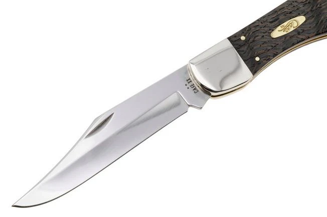 Case Folding Hunter, Smooth Black Curly Oak Wood 14008, 7165 SS Pocket Knife 3 Case Folding Hunter, Smooth Black Curly Oak Wood 14008, 7165 SS Pocket Knife - Image 3