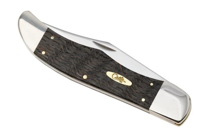 Case Folding Hunter, Smooth Black Curly Oak Wood 14008, 7165 SS Pocket Knife 6 Case Folding Hunter, Smooth Black Curly Oak Wood 14008, 7165 SS Pocket Knife - Image 6