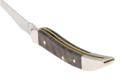 Case Small Texas Toothpick Smooth Black Curly Oak Wood, 14009, 710096 SS Pocket Knife -Case Knives Sales CE14009 04 case