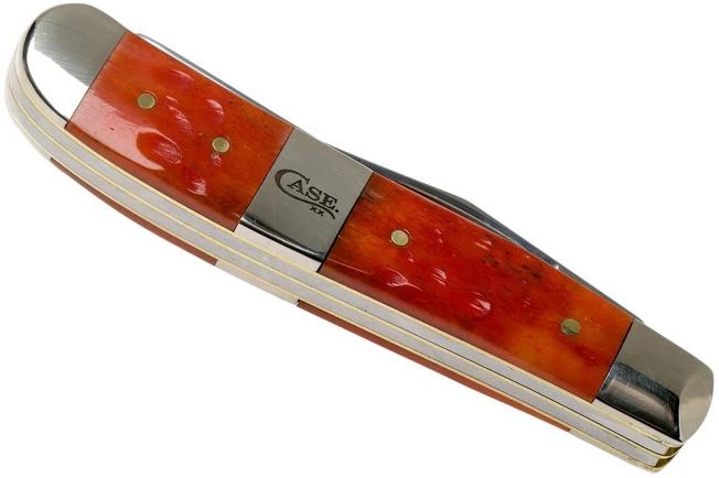 Case Mini Trapper Tequila Sunrise Bone, Standard Jig 14482, 6207 SS Pocket Knife 4 Case Mini Trapper Tequila Sunrise Bone, Standard Jig 14482, 6207 SS Pocket Knife - Image 4