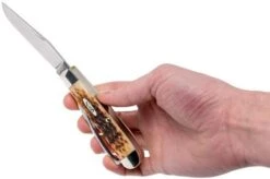 Case Equestrian Amber Jigged Bone, 00144, 6254HP SS Pocket Knife -Case Knives Sales CE144 09 case ce144 09