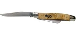 Case Knives Medium Stockman Natural Box Elder Burl, 16564, 7318 SS Pocket Knife -Case Knives Sales CE16564 03 case