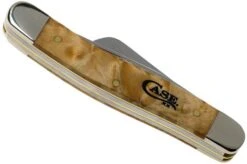 Case Knives Medium Stockman Natural Box Elder Burl, 16564, 7318 SS Pocket Knife -Case Knives Sales CE16564 04 case