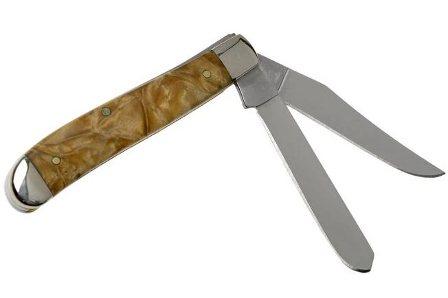 Case Knives Mini Trapper Natural Box Elder Burl, 16565, 7207 SS Pocket Knife 2 Case Knives Mini Trapper Natural Box Elder Burl, 16565, 7207 SS Pocket Knife - Image 2
