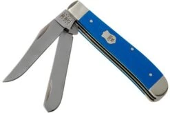Case Mini Trapper Blue G10 Smooth, 16741, 10207 SS Pocket Knife