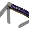Case Knives Medium Stockman Wicked Purple Smooth Kirinite, 17332, 10318 SS Pocket Knife