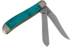 Case Mini Trapper Aqua Kirinite SparXX, 18587, 10207 SS Pocket Knife -Case Knives Sales CE18587 02 case