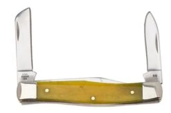 Case Medium Stockman Smooth Yellow Bone, 20029, 63032 SS Pocket Knife -Case Knives Sales CE20029 04 case