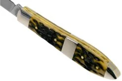 Case Tear Drop, Tang Stamp Series, Peach Seed Jig, Olive Green Bone 21510, TB61028 SS Pocket Knife -Case Knives Sales CE21510 05 case