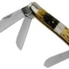 Case Stockman, Tang Stamp Series, Peach Seed Jig, Olive Green Bone 21518, 6347 SS Pocket Knife