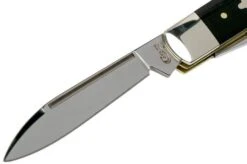 Case Gunstock Double Black Canvas Micarta, 23143, 102130 SS Pocket Knife -Case Knives Sales CE23143 03 case