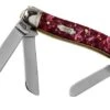 Case Medium Stockman Burgundy Smooth Kirinite, Fluted Bolsters, 23181, 10318 SS Pocket Knife