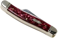 Case Medium Stockman Burgundy Smooth Kirinite, Fluted Bolsters, 23181, 10318 SS Pocket Knife -Case Knives Sales CE23181 04 case 1