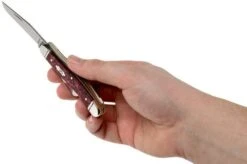 Case Medium Stockman Burgundy Smooth Kirinite, Fluted Bolsters, 23181, 10318 SS Pocket Knife -Case Knives Sales CE23181 05 case 1