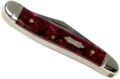 Case Peanut Burgundy Smooth Kirinite, Fluted Bolsters, 23183, 10220 SS Pocket Knife 8 Case Peanut Burgundy Smooth Kirinite, Fluted Bolsters, 23183, 10220 SS Pocket Knife -Case Knives Sales CE23183 04 case