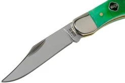 Case Pocket Hunter Clover Green Bone, Sawcut Jig, 23211, 61165 SS Pocket Knife -Case Knives Sales CE23211 03 case