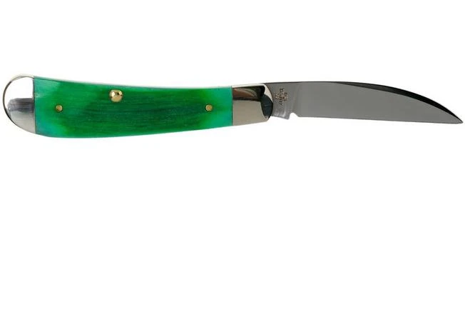 Case Swayback Clover Green Bone, Sawcut Jig, 23212, TB61117 SS Pocket Knife 2 Case Swayback Clover Green Bone, Sawcut Jig, 23212, TB61117 SS Pocket Knife - Image 2