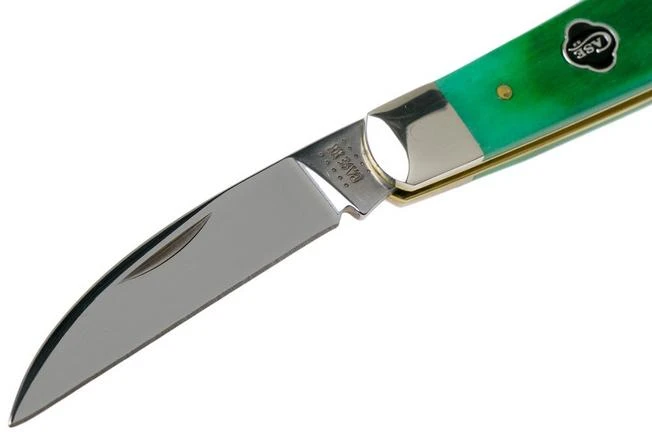 Case Swayback Clover Green Bone, Sawcut Jig, 23212, TB61117 SS Pocket Knife 3 Case Swayback Clover Green Bone, Sawcut Jig, 23212, TB61117 SS Pocket Knife - Image 3