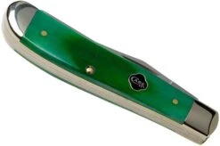 Case Mini Trapper Clover Green Bone, Sawcut Jig, 23213, 6207 SS Pocket Knife 7 Case Mini Trapper Clover Green Bone, Sawcut Jig, 23213, 6207 SS Pocket Knife -Case Knives Sales CE23213 04 case