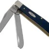 Case Mini Trapper Navy Blue Synthetic, 23613, 4207 SS Pocket Knife