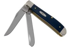 Case Mini Trapper Navy Blue Synthetic, 23613, 4207 SS Pocket Knife