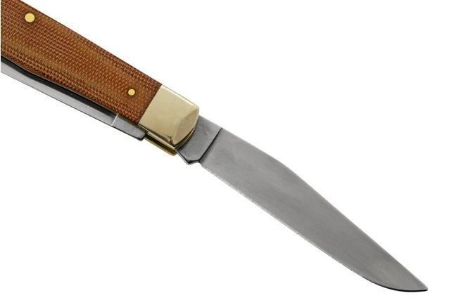 Case Trapper, Smooth Natural Canvas Micarta, 23690, 10254 SS, Pocket Knife 4 Case Trapper, Smooth Natural Canvas Micarta, 23690, 10254 SS, Pocket Knife - Image 4