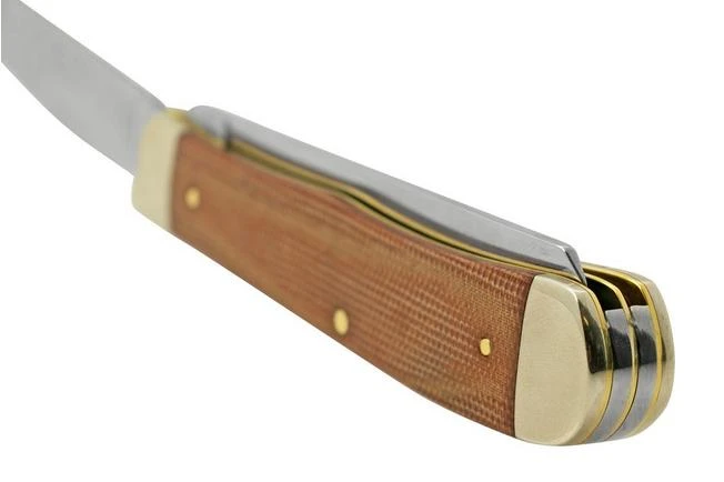 Case Trapper, Smooth Natural Canvas Micarta, 23690, 10254 SS, Pocket Knife 5 Case Trapper, Smooth Natural Canvas Micarta, 23690, 10254 SS, Pocket Knife - Image 5