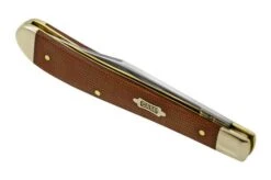 Case Slimline Trapper, Smooth Natural Canvas Micarta, 23691, 101048 SS, Pocket Knife -Case Knives Sales CE23691 06 case
