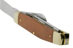 Case Large Stockman Natural Canvas Micarta, 23693, 10375 SS, Pocket Knife -Case Knives Sales CE23693 04 case