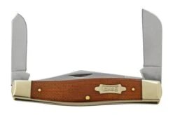 Case Large Stockman Natural Canvas Micarta, 23693, 10375 SS, Pocket Knife -Case Knives Sales CE23693 06 case