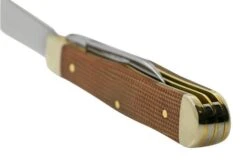Case Small Swell Centre Jack Natural Canvas Micarta 23694, 10225 SS, Pocket Knife -Case Knives Sales CE23694 04 case