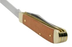 Case Mini Trapper, Smooth Canvas Micarta, 23695, 10207 SS, Pocket Knife -Case Knives Sales CE23695 05 case