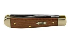 Case Mini Trapper, Smooth Canvas Micarta, 23695, 10207 SS, Pocket Knife -Case Knives Sales CE23695 06 case