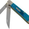 Case Copperhead Caribbean Blue Bone Sawcut, 25588, 6249W SS Pocket Knife