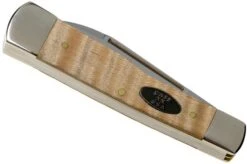 Case Gunstock Natural Curly Maple Smooth, 25945, 72130 SS Pocket Knife -Case Knives Sales CE25945 04 case