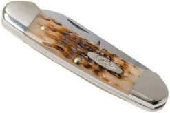 Case Canoe Amber Jigged Bone, 00263, 62131 CV Pocket Knife -Case Knives Sales CE263 05 case ce263 05