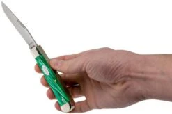 Case Trapper SparXX Green Pearl Kirinite Smooth, 27370, 10254 SS Pocket Knife -Case Knives Sales CE27370 05 case