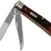 Case Mini Trapper Crimson Red Peach Seed Jigged Bone, 27381, 6207 SS Pocket Knife