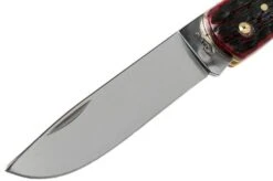 Case Sod Buster Jr Crimson Red Peach Seed Jigged Bone, 27383, 6137 SS Pocket Knife -Case Knives Sales CE27383 03 case