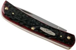 Case Sod Buster Jr Crimson Red Peach Seed Jigged Bone, 27383, 6137 SS Pocket Knife -Case Knives Sales CE27383 04 case 1