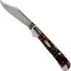 Case Mini Copperlock Crimson Red Peach Seed Jigged Bone, 27385, 61749L SS Pocket Knife