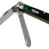 Case Mini Trapper Hunter Green Bone, Sawcut, 27662, 6207 SS Pocket Knife
