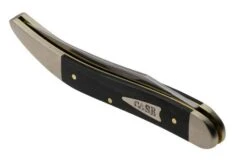 Case Medium Texas Toothpick 27819 Smooth Black Micarta 1010094 SS Pocket Knife -Case Knives Sales CE27819 06 case