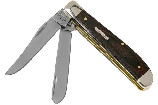 Case Mini Trapper Smooth Black Red Micarta, 27852, 10207 SS Pocket Knife 1 Case Mini Trapper Smooth Black Red Micarta, 27852, 10207 SS Pocket Knife