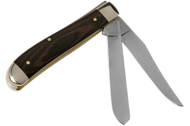 Case Mini Trapper Smooth Black Red Micarta, 27852, 10207 SS Pocket Knife 2 Case Mini Trapper Smooth Black Red Micarta, 27852, 10207 SS Pocket Knife - Image 2