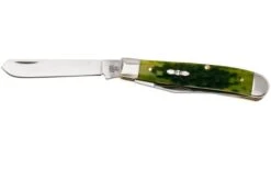 Case Mini Trapper 27861, Green Apple Bone, Peach Seed Jig, 6207 SS Pocket Knife