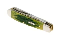 Case Mini Trapper 27861, Green Apple Bone, Peach Seed Jig, 6207 SS Pocket Knife -Case Knives Sales CE27861 05 case